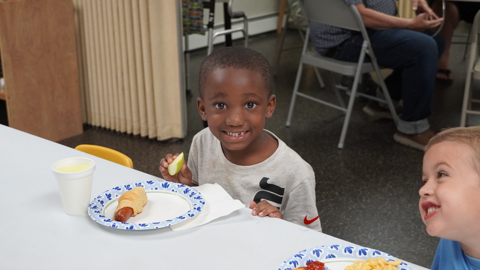 Children enjoying a VBS group activity